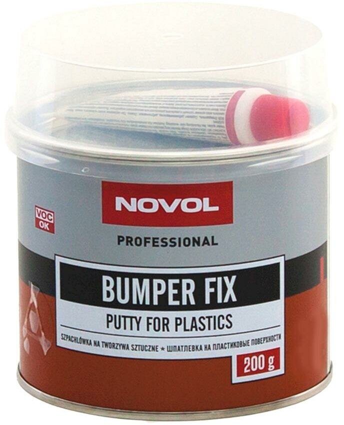 Шпатлевка для ремонта пластика Novol Bumper Fix Putty For Plastics 0,2 кг.