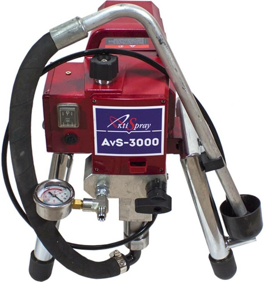 Аппарат окрасочный AktiSpray AvS-3000, комплект (3,0 л/мин, 220 бар, 1600 Вт, 220 В, 50 Гц) - фотография № 4