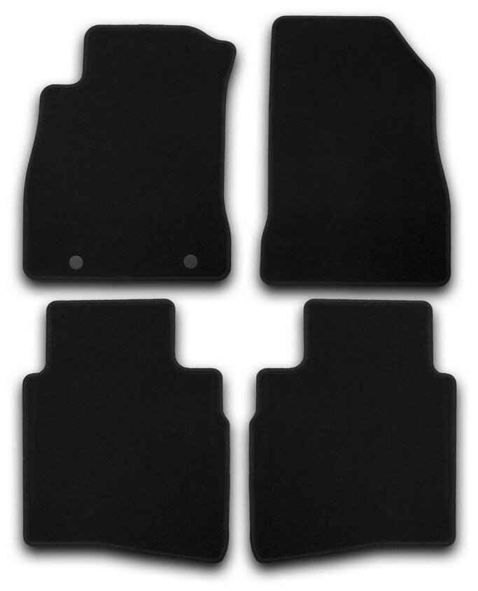 Комплект ковриков в салон KLEVER KVR01363501200k для Nissan Juke 2010-2019 г., 4 шт. черный