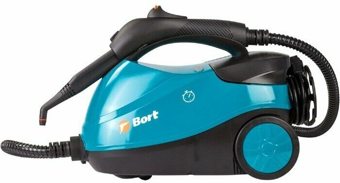 Пароочиститель BORT BDR-2300-R, бирюзовый/черный [93722609] - фотография № 4