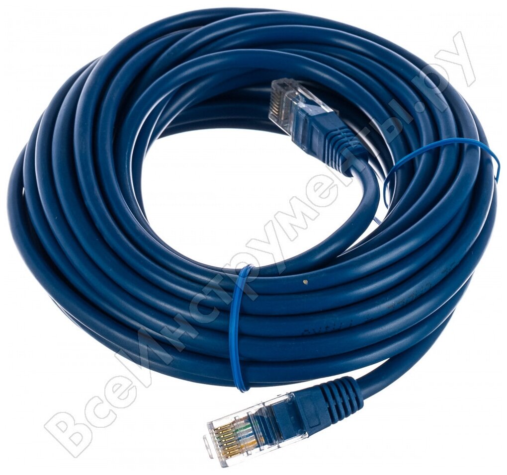 Патч-корд Cablexpert медный UTP кат.5e, 7.5м, литой, многожильный (синий)