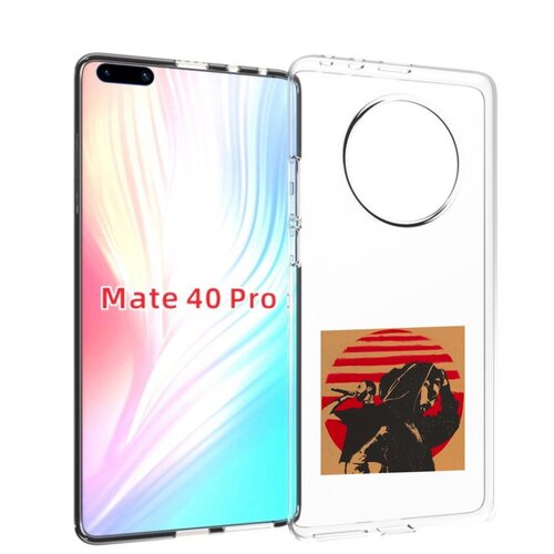 Чехол MyPads Утопия Мияги и Энди панда для Huawei Mate 40 Pro (NOH-NX9) задняя-панель-накладка-бампер