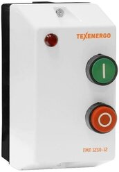 Пускатель магнитный/контактор Texenergo ПМЛ-1230-12 1НО 690В 12А с тепловым реле с кнопками пуск-стоп с сигнальной лампой в защитной оболочке IP54