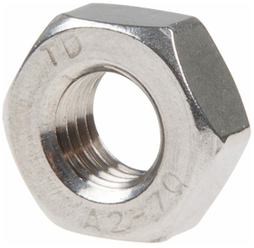 Гайка М8 шестигр нерж. сталь (А2) DIN 934 (10 шт в зип-локе) STARFIX (SMZ1-85218-10)