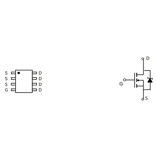 Микросхема AO4710 N-Channel MOSFET 30V 12.7A