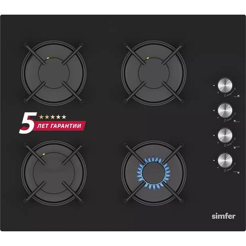 Газовая варочная панель Simfer H60K40S111 2 в 1 встраиваемая настольная 1319000₽