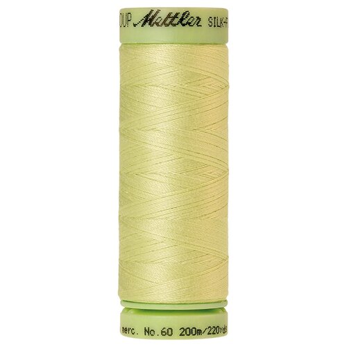 Нить для машинного квилтинга SILK-FINISH COTTON 60, 200 м 100% хлопок 1343 Spring Green ( 9240-1343 )