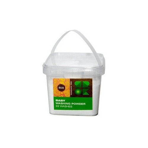 ЯR ОК Экологичный гипоаллергенный стиральный порошок бесфосфатный для детского белья и одежды Eco Baby на 33 стирки, 1000гр