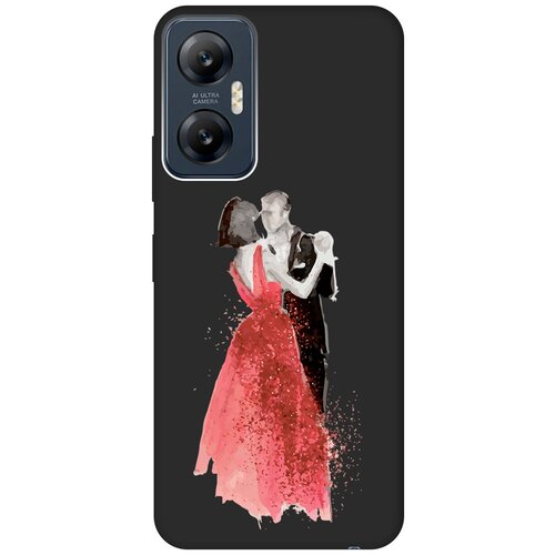 Матовый чехол Dancing Couple для Infinix Hot 20 5G / Инфиникс Хот 20 5Г с 3D эффектом черный матовый чехол advocado для infinix hot 20 5g инфиникс хот 20 5г с 3d эффектом черный