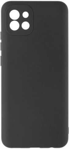 Чехол Matte для смартфона Samsung Galaxy A03, черный матовый