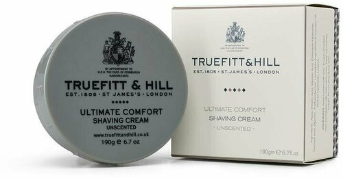 TRUEFITT&HILL Крем для бритья в банке для чувствительной кожи Ultimate Comfort 190 гр