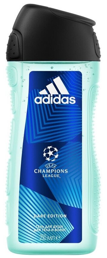 Adidas Гель для душа и шампунь Adidas UEFA champions league Dare edition, 250 мл