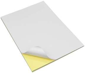 Самоклеющаяся бумага А4 матовая для струйной печати, для лазерной печати 80г/м2, 20 л. Mr. Paper