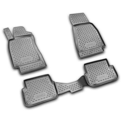фото Коврики в салон audi a-6 iii (с6), 2006-2011, 4 шт. (полиуретан, серые) element