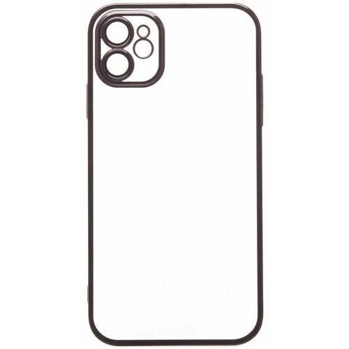 Чехол для iPhone 11 пластиковый с закрытой камерой <черный>