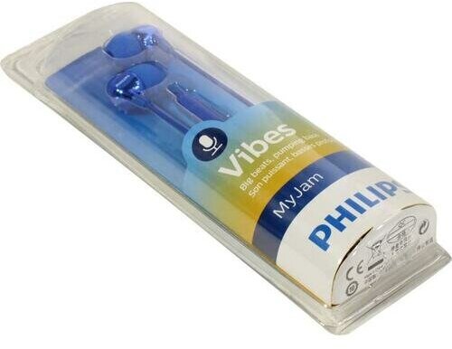 Наушники с микрофоном Philips Vibes SHL3075 Blue