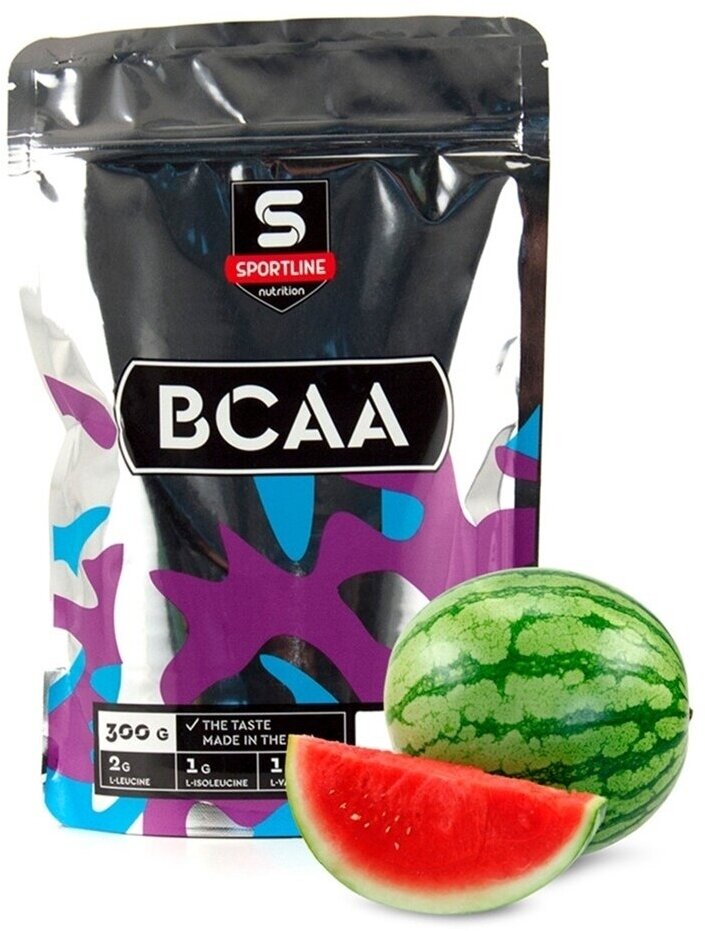 SportLine Nutrition BCAA 2:1:1, арбуз, 300 гр. пакет