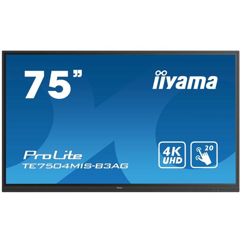 Широкоформатный дисплей LFD 75 75 iiWare9 20-Points PureTouch-IR Screen 3840x2160 4K UHD IPS panel Full Metal Housing Fan-less Speakers 18069700₽