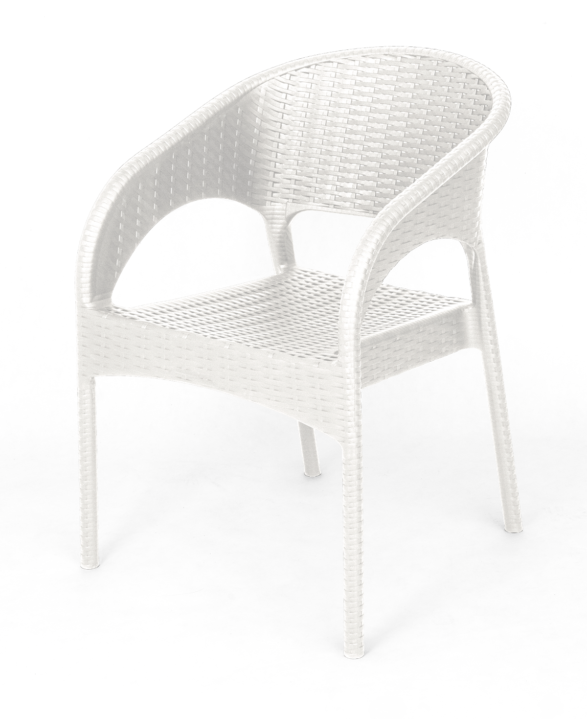 Кресло пластиковое Ola Dom арт.K-GS02 (белое) - фотография № 1