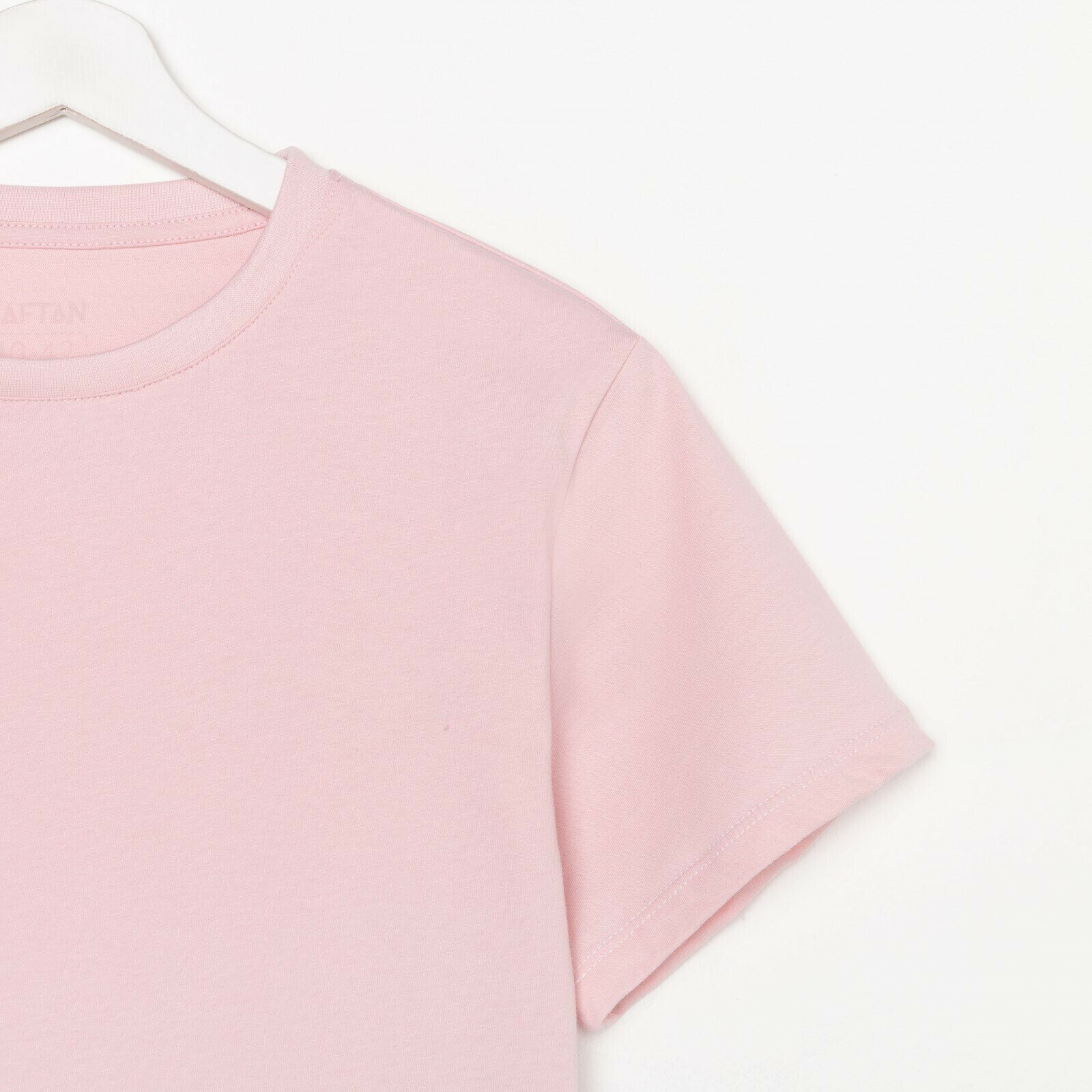 Пижама женская (футболка и брюки) KAFTAN "Basic" размер 48-50, цвет розовый - фотография № 7