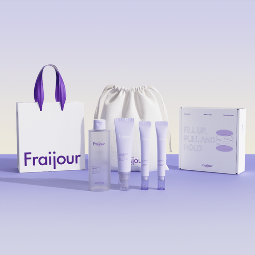 Fraijour Набор коллаген/ретинол Retin Collagen 3D Core Gift Set, 250 мл/50 мл/15 мл*2 шт лифтинг крем для области вокруг глаз dabo collagen 30 мл