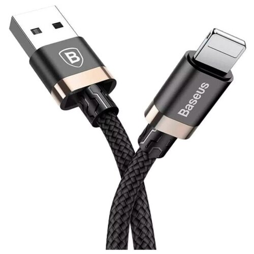 Кабель Baseus Golden Belt Series USB - Lightning, 1.5 м, 1 шт., черный/золотистый