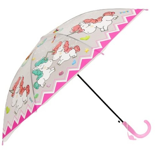 Зонт детский Единороги, со свистком, цвет розовый 3648187 .