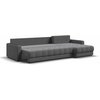 Фото #18 Угловой диван-кровать BOSS 2.0 MAX с ящиками для хранения, еврокнижка, велюр Alkantara шоколад, 338х183х93 см