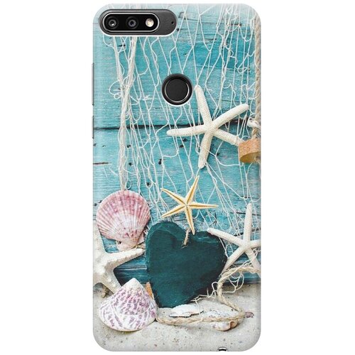 фото Cиликоновый чехол на huawei nova 2 lite / хуавей нова 2 лайт с принтом "морские звезды" gosso