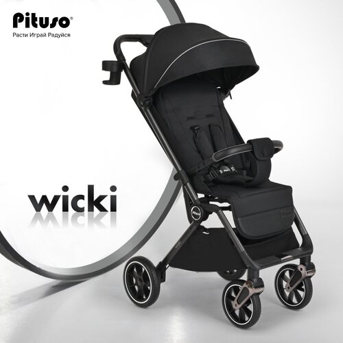 Прогулочная коляска Pituso Wicki Black/Черный