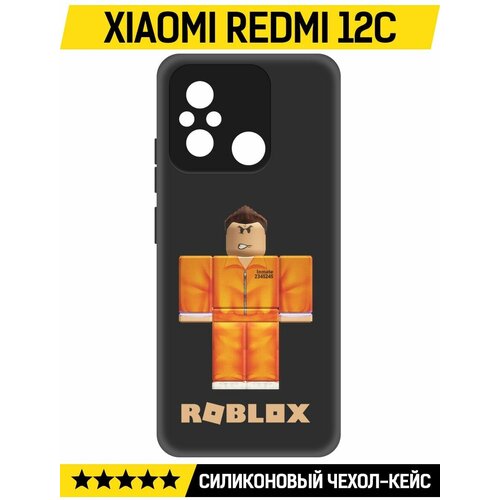 Чехол-накладка Krutoff Soft Case Roblox-Заключенный для Xiaomi Redmi 12C черный чехол накладка krutoff soft case roblox заключенный для xiaomi redmi a3 черный