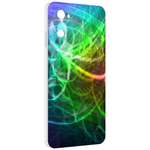 Чехол MyPads разноцветная-абстракция-линиями для UleFone Note 12 / Note 12P задняя-панель-накладка-бампер