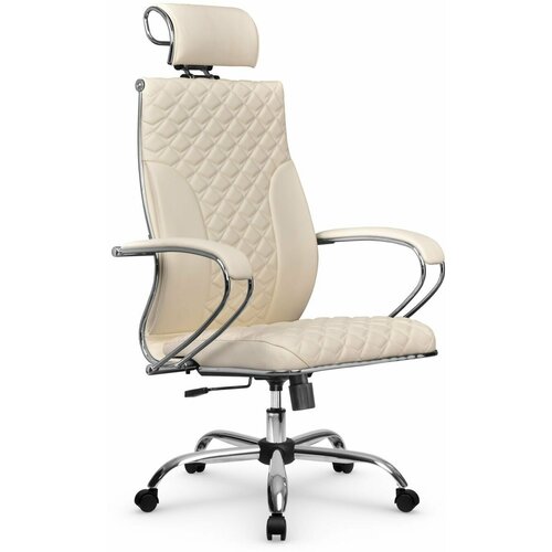 Компьютерное офисное кресло Metta L 2с 44С/К MPES, Топган, осн. 17833, Молочное