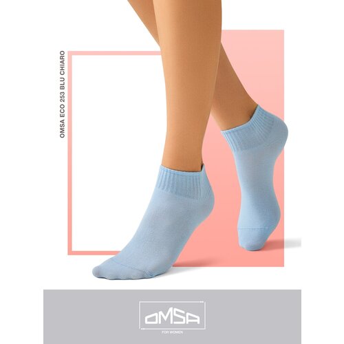 Носки Omsa, 6 пар, размер 23, голубой шелковые чулки женские носки мультяшные летние анимационные тонкие чулки с неглубоким горлом милые прозрачные короткие носки для девоче