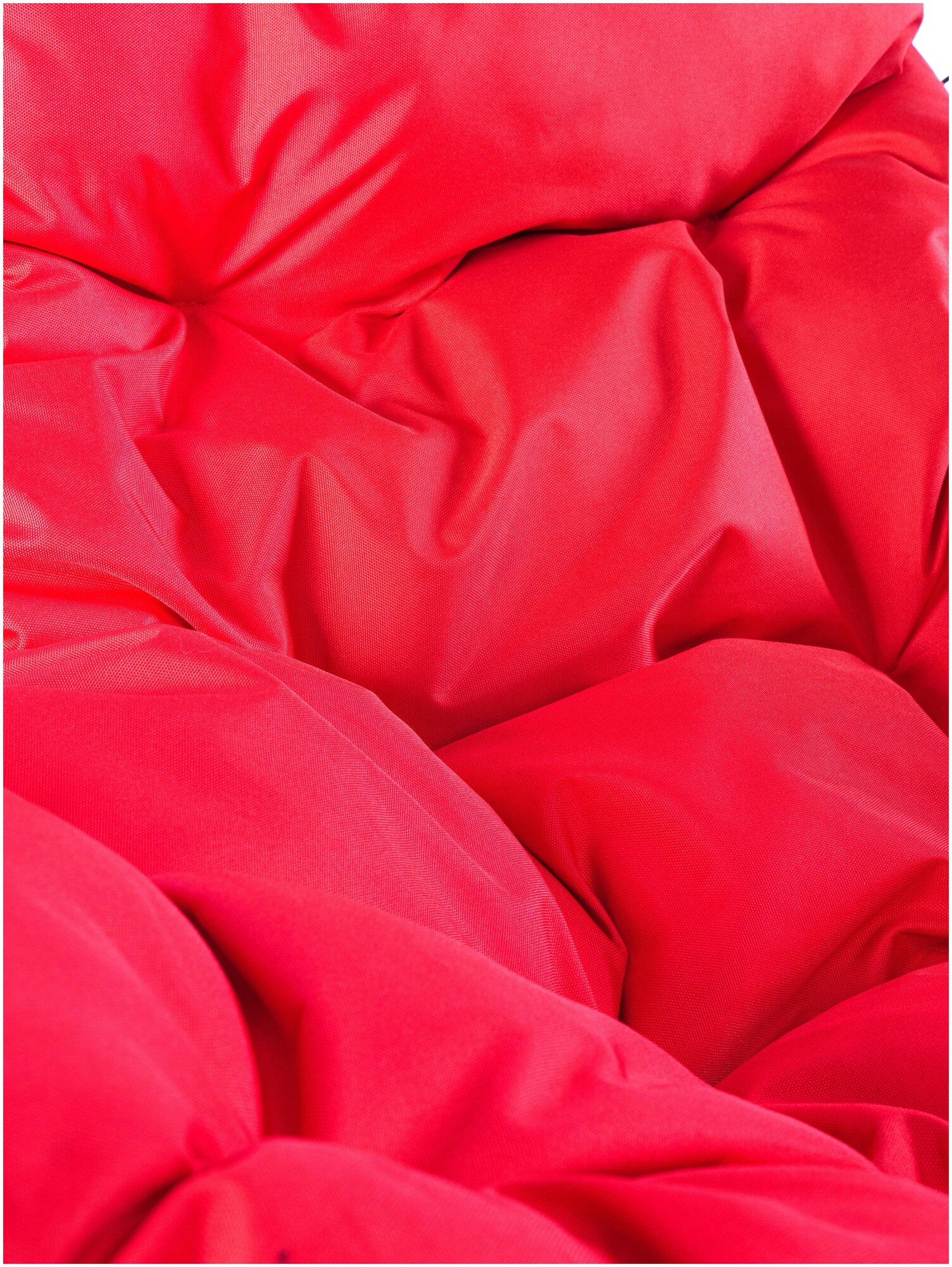 Подвесное кресло m-group круглый ротанг чёрное, красная подушка - фотография № 17
