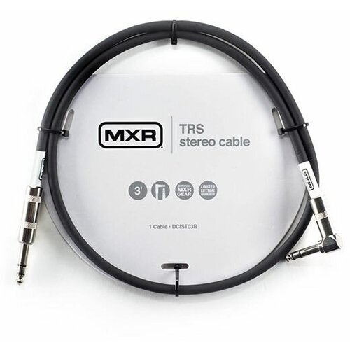 MXR DCIST3R стерео инструментальный кабель, 0,9 м, прямой и угловой джеки