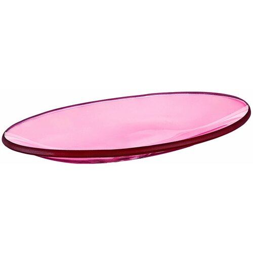Мыльница для ванной Moroshka Bright Colors настольная стекло розовая (917-311-04)
