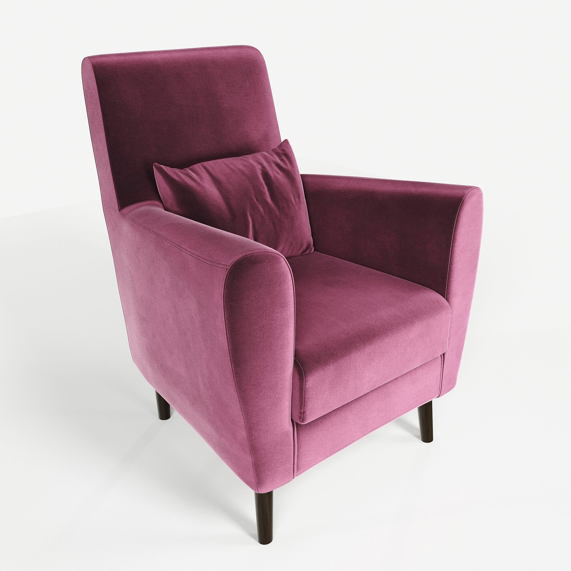 Кресло мягкое Грэйс Z-10 (ярко-розовый) на высоких ножках с подлокотниками в гостиную, офис, зону ожидания, салон красоты.