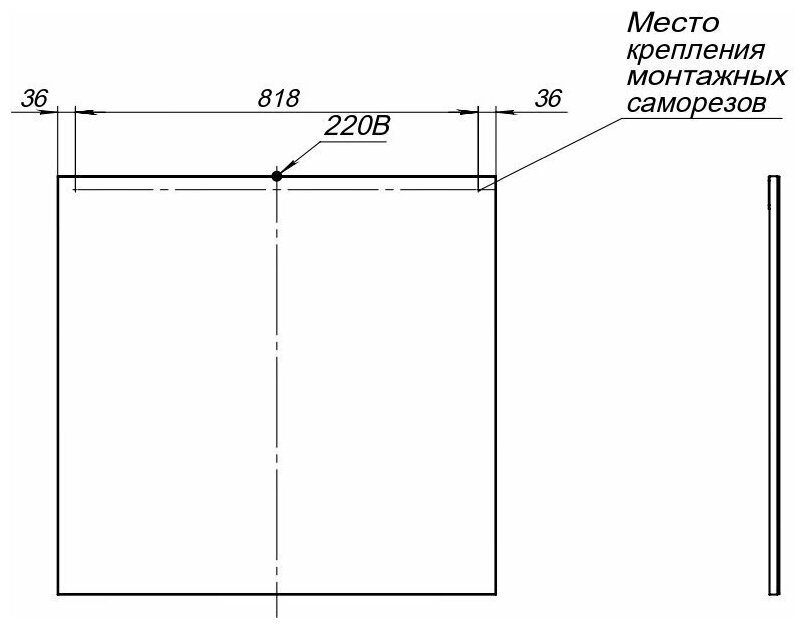 Зеркало Aquanet Lino 90 белый матовый - фотография № 6