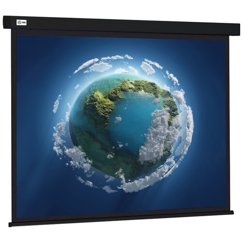 Рулонный черный экран cactus Wallscreen CS-PSW-127X127-BK, 70.71", черный