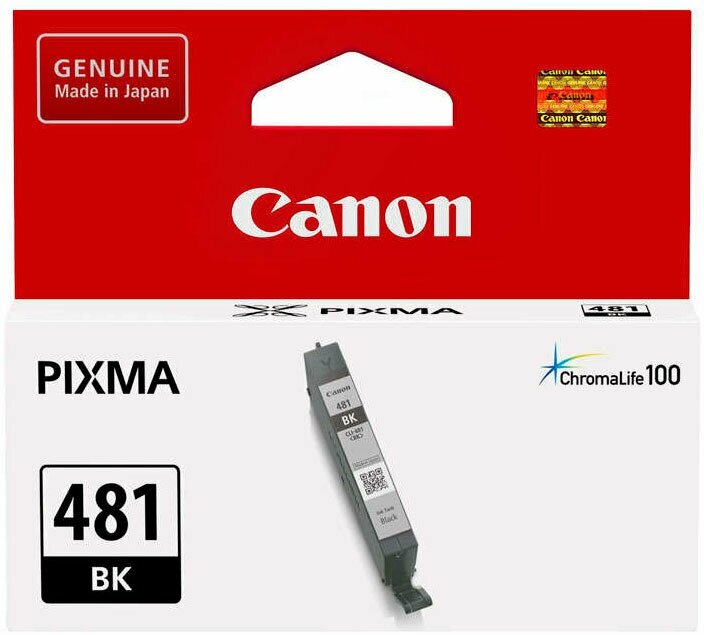 Картридж Canon CLI-481 BK 2101C001 Black для Pixma TS6140/TS8140TS/TS9140/TR7540/TR8540