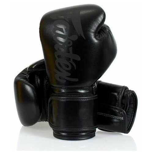 Боксерские перчатки Fairtex BGV14 Solid Black 12 унций