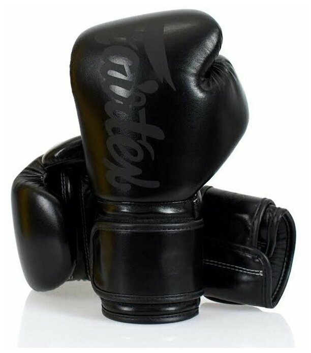 Боксерские перчатки Fairtex BGV14 Solid Black 12 унций