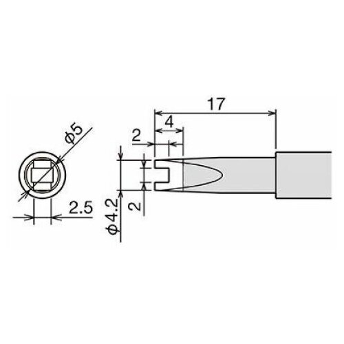 Сменное жало (d6.5х26мм) GOOT PX-60RT-RT