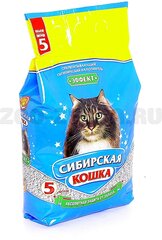 Сибирская кошка Эффект: Впитывающий наполнитель, 5л, 2.7 кг