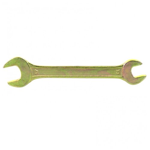 Ключ рожковый, 13 х 17 мм, желтый цинк СИБРТЕХ