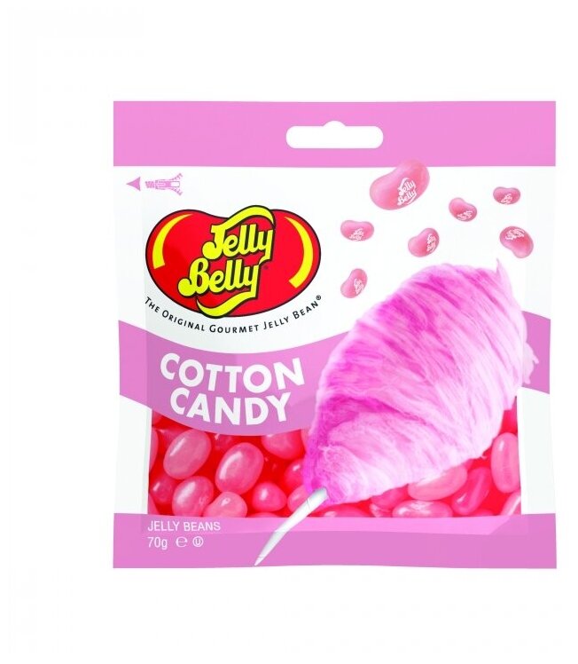 Драже жевательное Jelly Belly Сахарная вата 70 гр