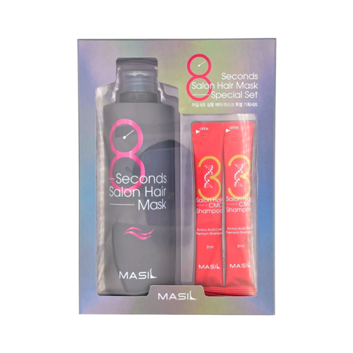 Masil Набор для быстрого восстановления волос - 8 Seconds salon hair mask special set, 350мл+2шт*8мл