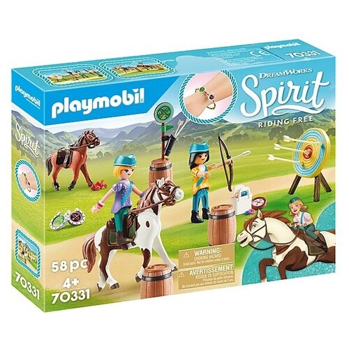 фото Набор с элементами конструктора playmobil spirit riding free 70331 игры на открытом воздухе