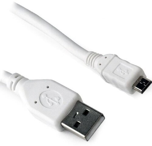 Кабель USB2.0 Am-microB Cablexpert CC-mUSB2-AMBM-6W - 1.8 метра, белый